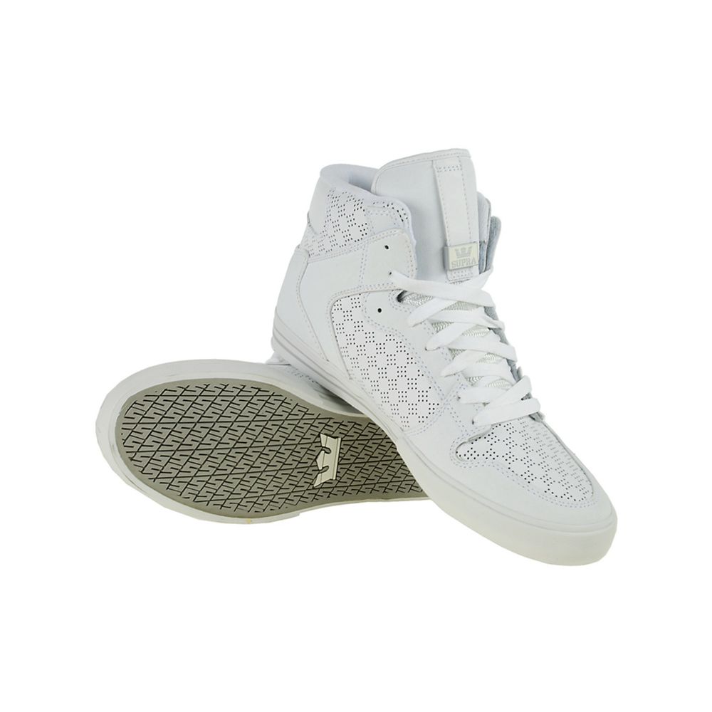 Baskets Montantes Supra Vaider Tuf Blanche Tuf White Homme | VFZ-99963333